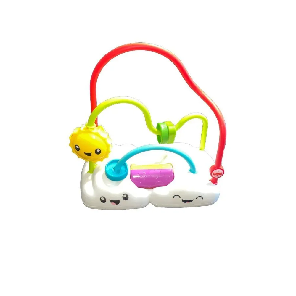 Fisher Price Chasing Rainbows Bead Maze Infant 6M+ Toddler Developmental Toy EUC